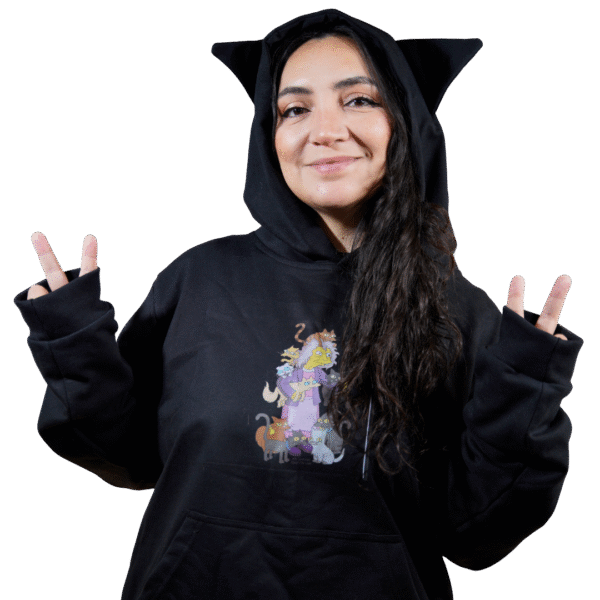 Polerones CatPeople S Fondo (11) Poleron Black Cat Eleonor